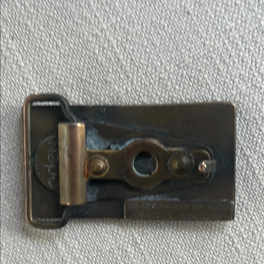 Budweiser Vintage Brass Belt Buckle - Picture 2 of 2